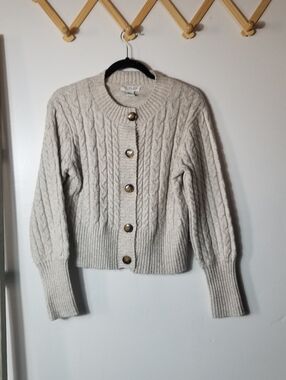 RACHEL ZOE WOMEN'S BUTTON DOWN SWEATER CARDIGAN SIZE MEDIUM